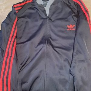 Adidas Originals Trefoil Black and Red Track Jacket